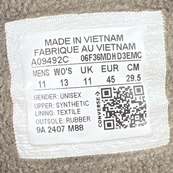 Converse Malden Street Boots M11/W13 Mid Leather Brown Truffle Waterproof - Picture 7 of 12